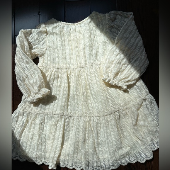 Zara Lace Dress. Button Front. 18-24m - Picture 5 of 8